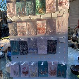 Handmade wire wrapped earrings